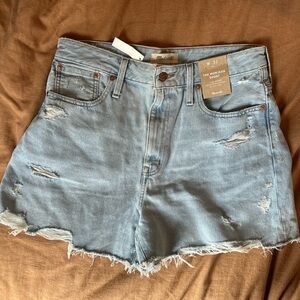 Madewell Mom Jean High-Rise Denim Shorts